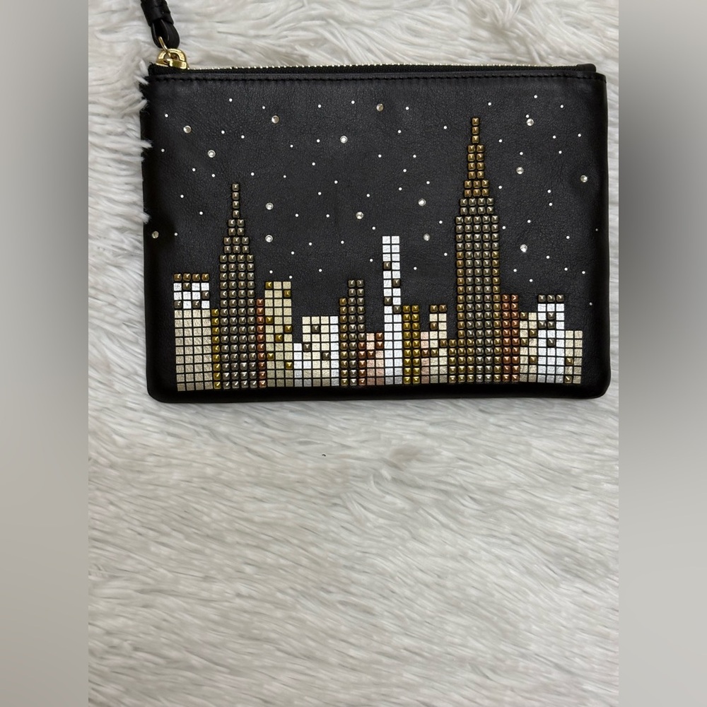 Kate Spade Black and Gold Skyline Wristlet - Picture 2 of 12